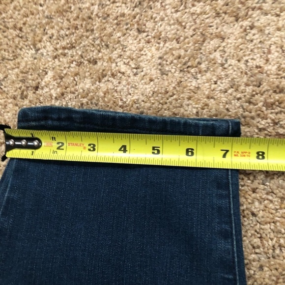 FRAYED JEANS/ NWT/ Frayed Denim
Barrel Straight-Leg Jeans / Dark Blue/size 10/30 - Picture 12 of 16